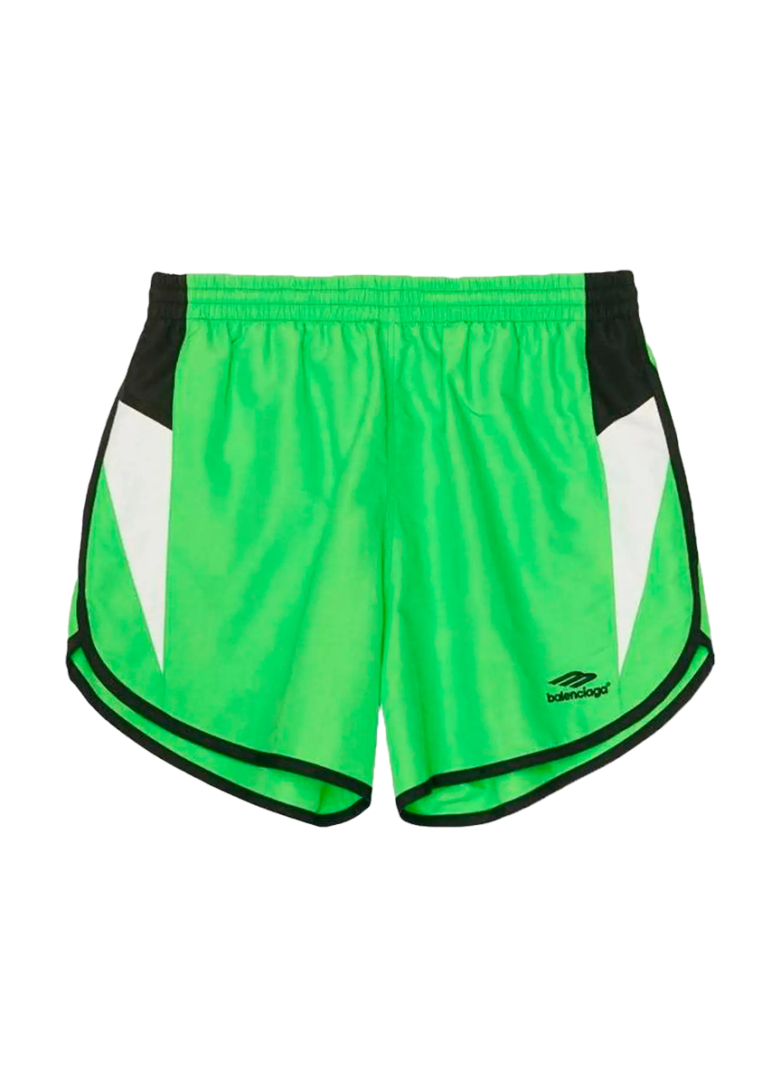 Balenciaga TRACKSUIT SHORTS NYLON TRACKSUIT ACID GREEN