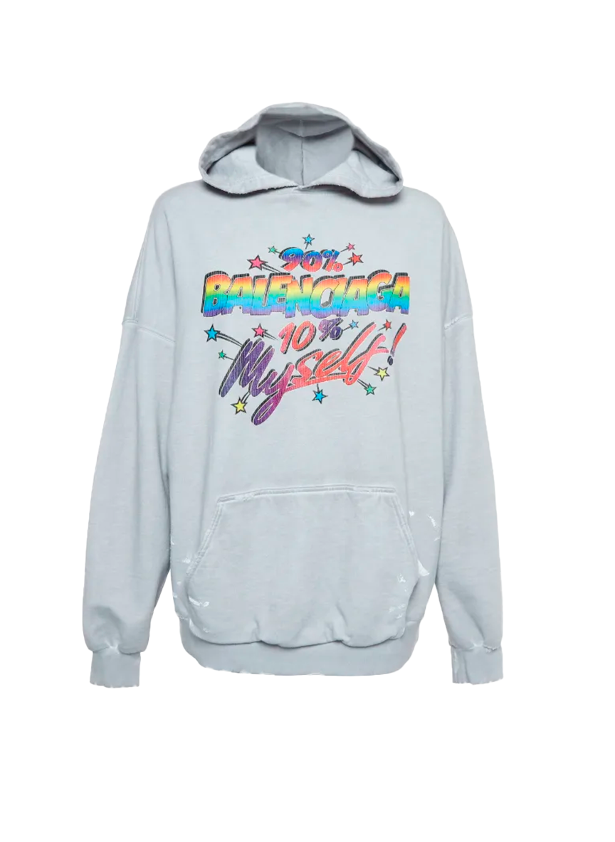 Balenciaga HOODED 90/10 VINTAGE WITHE/WHITE