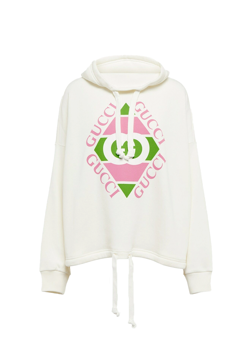 Gucci GUCCI HOODIE WITH LOGO TRIANGLE DESIGN
