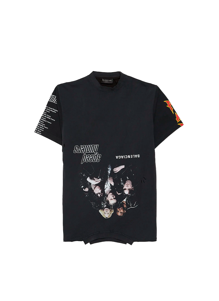 Balenciaga T SHITR MIX VINTAGE JERSEY MIX OF BLACK