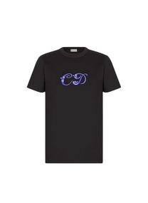 Dior DIOR X KENNY SCHARF CD LOGO CAMISETA NEGRO/VIOLETA HOMBRE