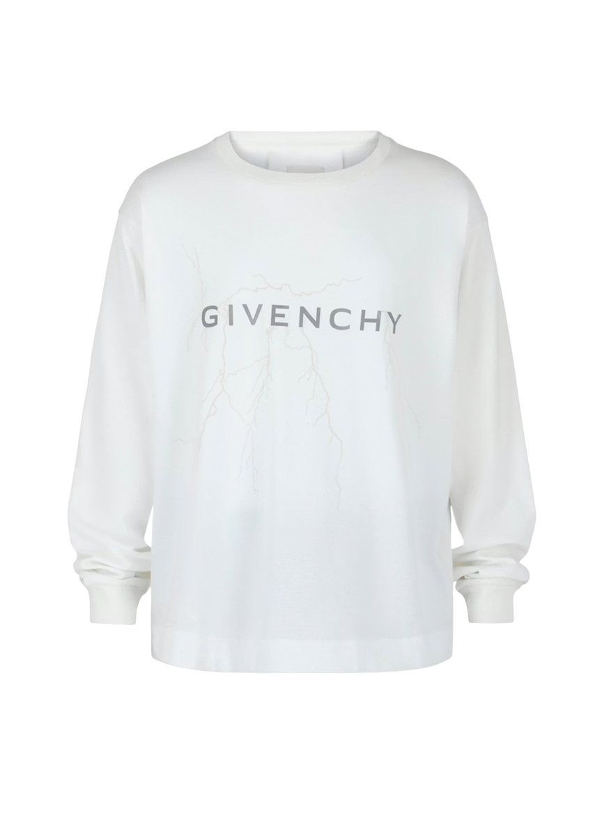 Givenchy GIVENCHY THUNDER TSHIRT LONG SLEEVE WHITE