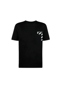 Off-White DIAGNOL POCKET TEE BLACK