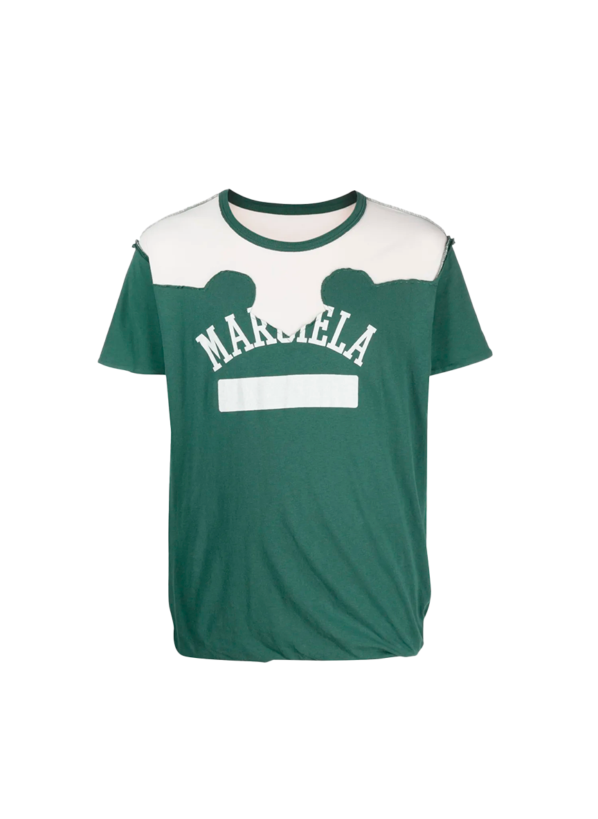 Maison Margiela MAISON MARGIELA DÉCORTIQUÉ T-SHIRT GREEN
