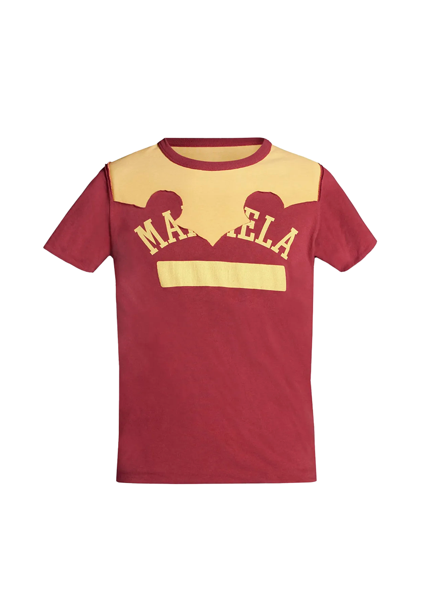 Maison Margiela MAISON MARGIELA DÉCORTIQUÉ T-SHIRT RED