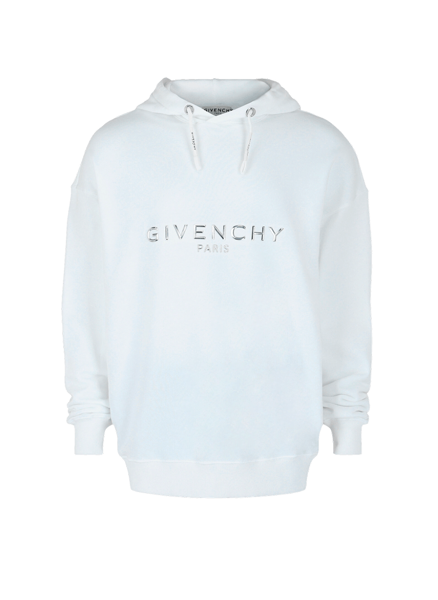 Givenchy GIVENCHY LOGO GRAPHIC HOODIE WHITE HOMBRE