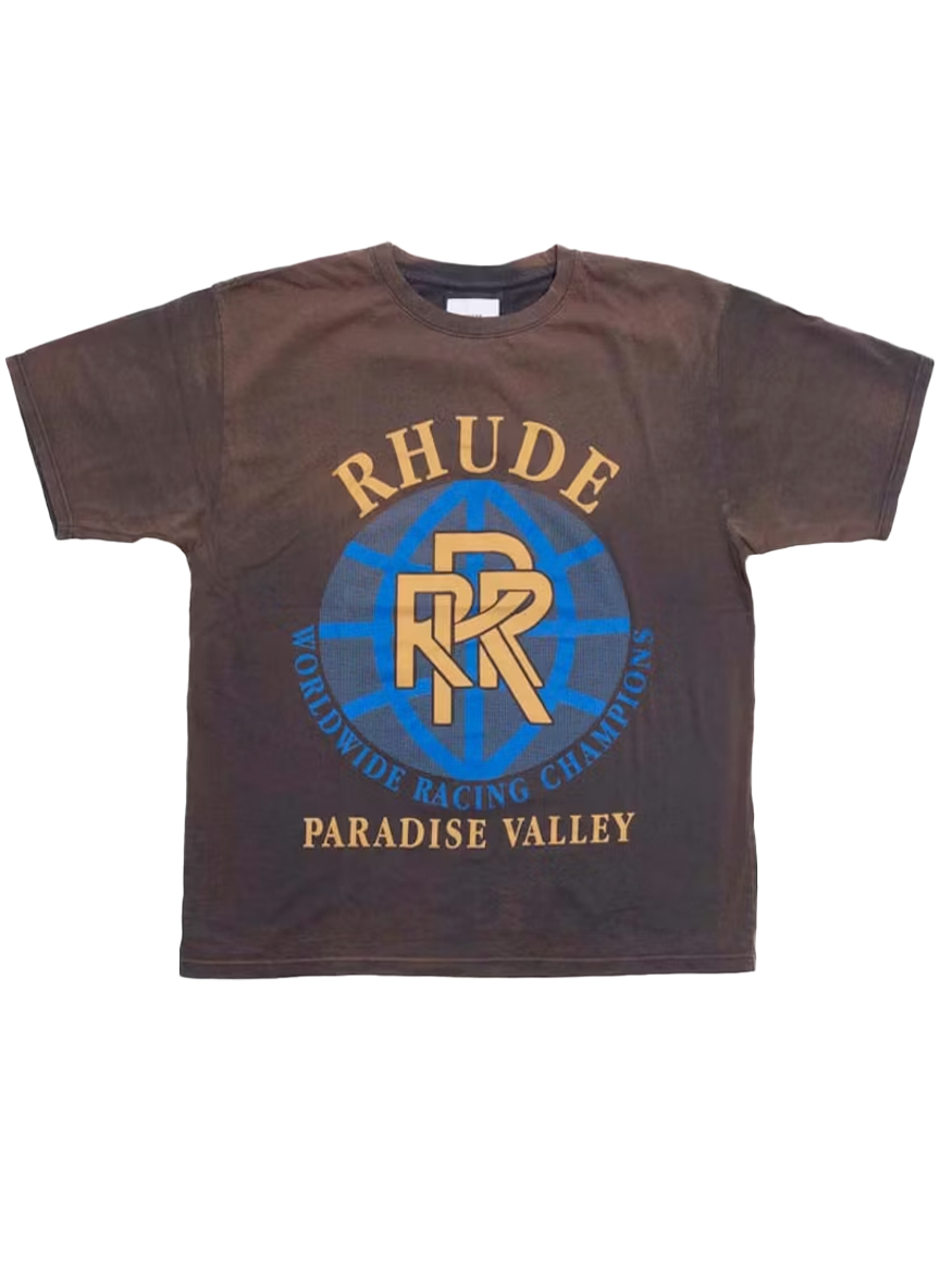 Rhude RHUDE VALLEY GRAPHIC-PRINT COTTON-JERSEY T-SHIRT