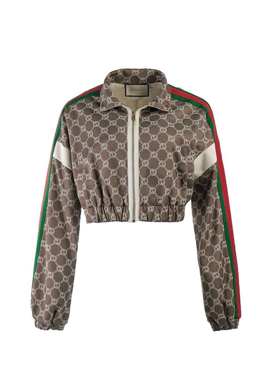 Gucci GUCCI GG NYLON TRACK JACKET 'BROWN'