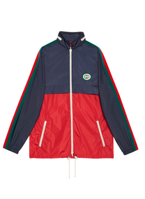 Gucci GUCCI SPW BLOUSON RECYCLED NYLON RIPSTOP W/EMB CASPIAN/MIX
