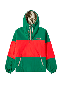 Gucci GUCCI SPW BLOUSON LIGHT MATTE NYLON W/LEATH YARD/MILK