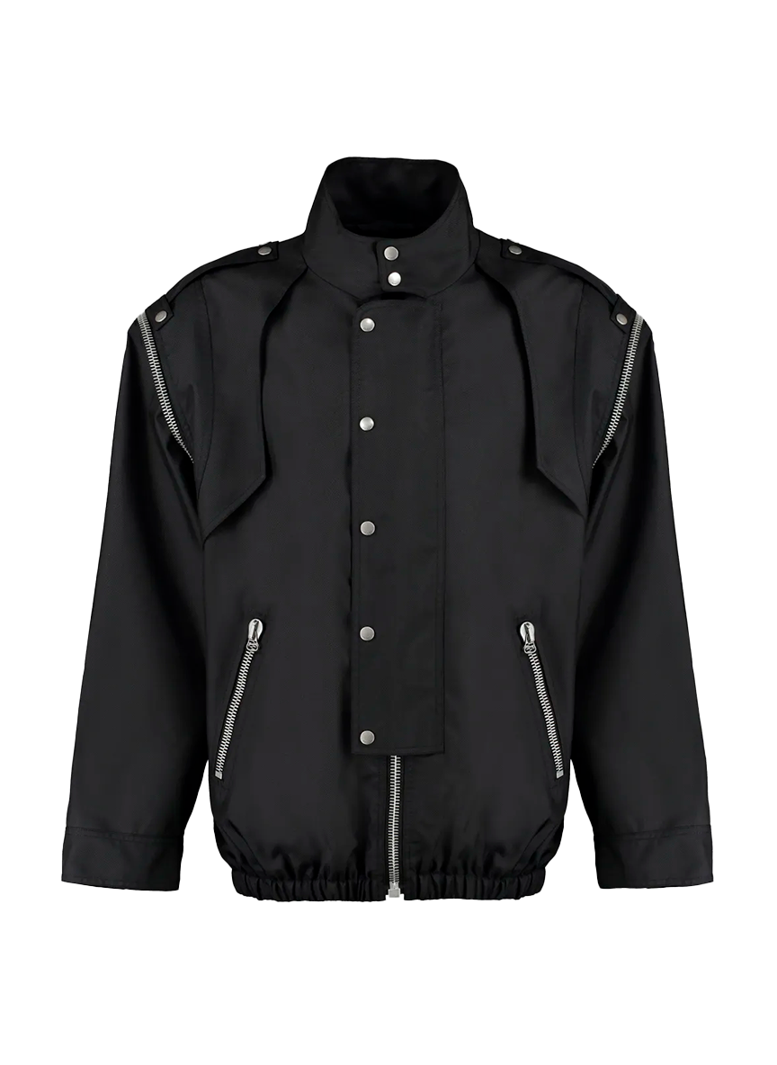 Gucci GUCCI BOMBER HEAVY NYLON CANVAS BLACK/MIX