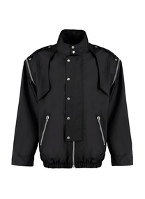 Gucci GUCCI BOMBER HEAVY NYLON CANVAS BLACK/MIX