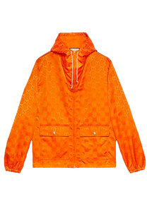 Gucci GUCCI "OFF THE GRID" GG CANVAS NYLON ZIP JACKET GUCCI