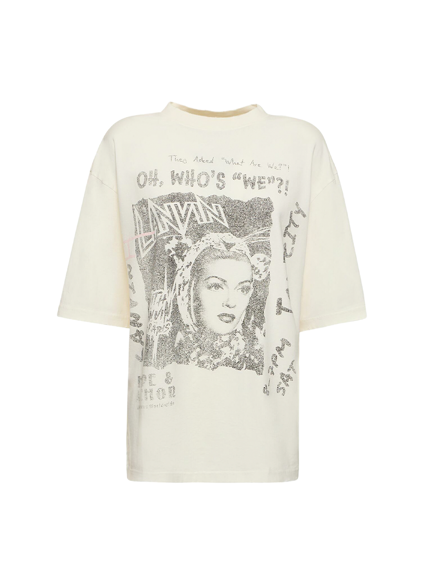 Lanvin LANVIN UNISEX PRINTED T SHIRT