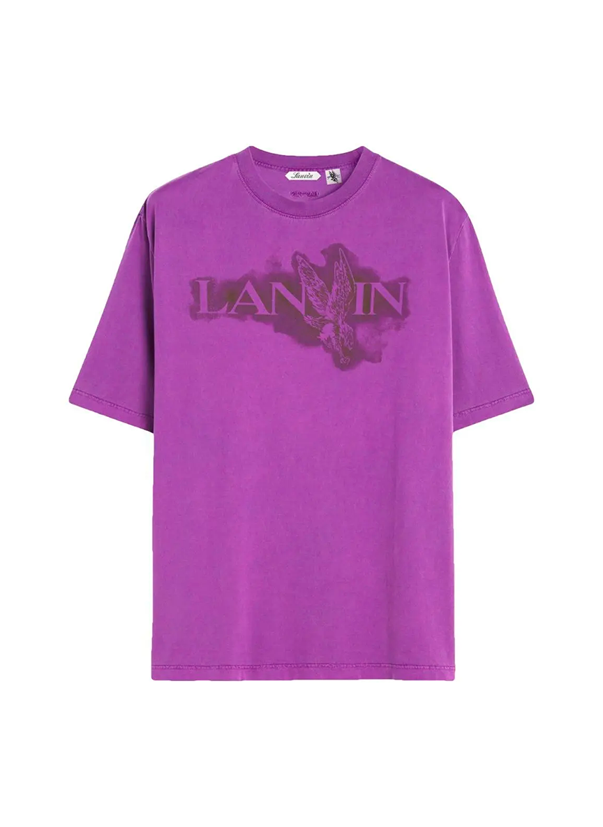 Lanvin LANVIN X FUTURE CLASSIC EAGLE T SHIRT PURPLE