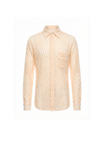 Amiri AMIRI X PLAYBOY LACE SHIRT BEIGE