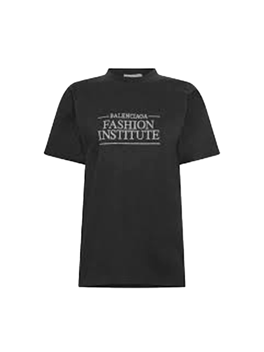 Balenciaga BALENCIAGA T SHIRT FASHION INSTITUTE V JER STRASS BLACK/SILVER