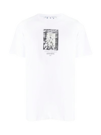 Off-White PAINT MIRROR SLIM TEE WHITE BLACK
