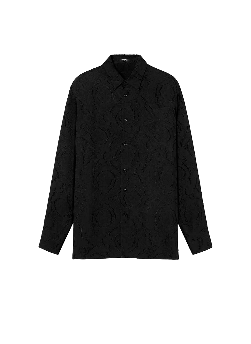 Amiri CAMISA NEGRA OLGRAFICA AMIRI MANGA LARGA