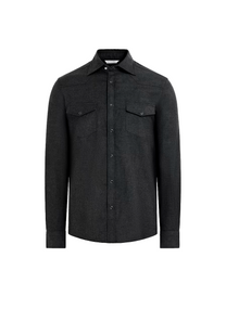 Amiri CAMISA NEGRA ESCARCHADA AMIRI MANGA LARGA