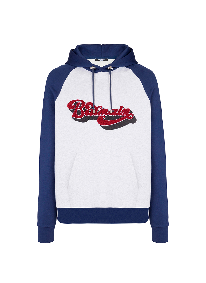 Balmain BALMAIN BALMAIN RETRO '70S HOODED SWEATSHIRT