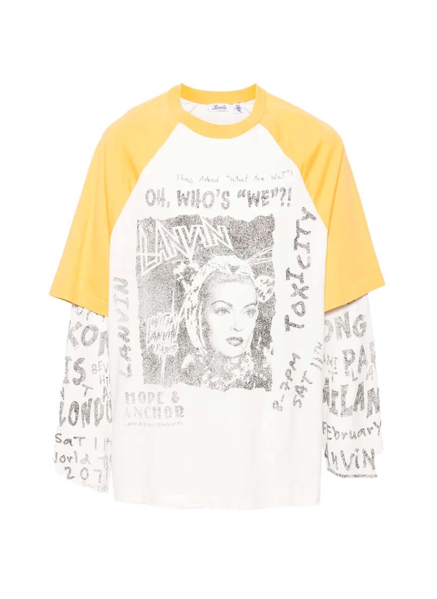 Lanvin LANVIN UNISEX PRINTED LONG SLEEVE T SHIRT