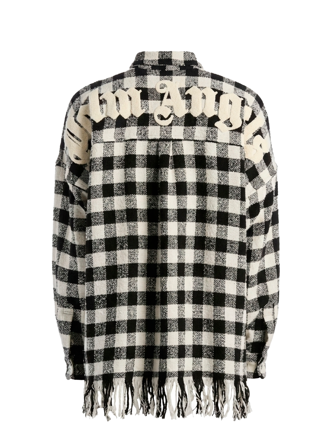Palm Angels CLASSIC LOGO OVERSHIRT BLACK WHITE PALM ANGELS