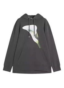 Lanvin LANVIN FLORAL PRINT HOODIE OVERSIZED