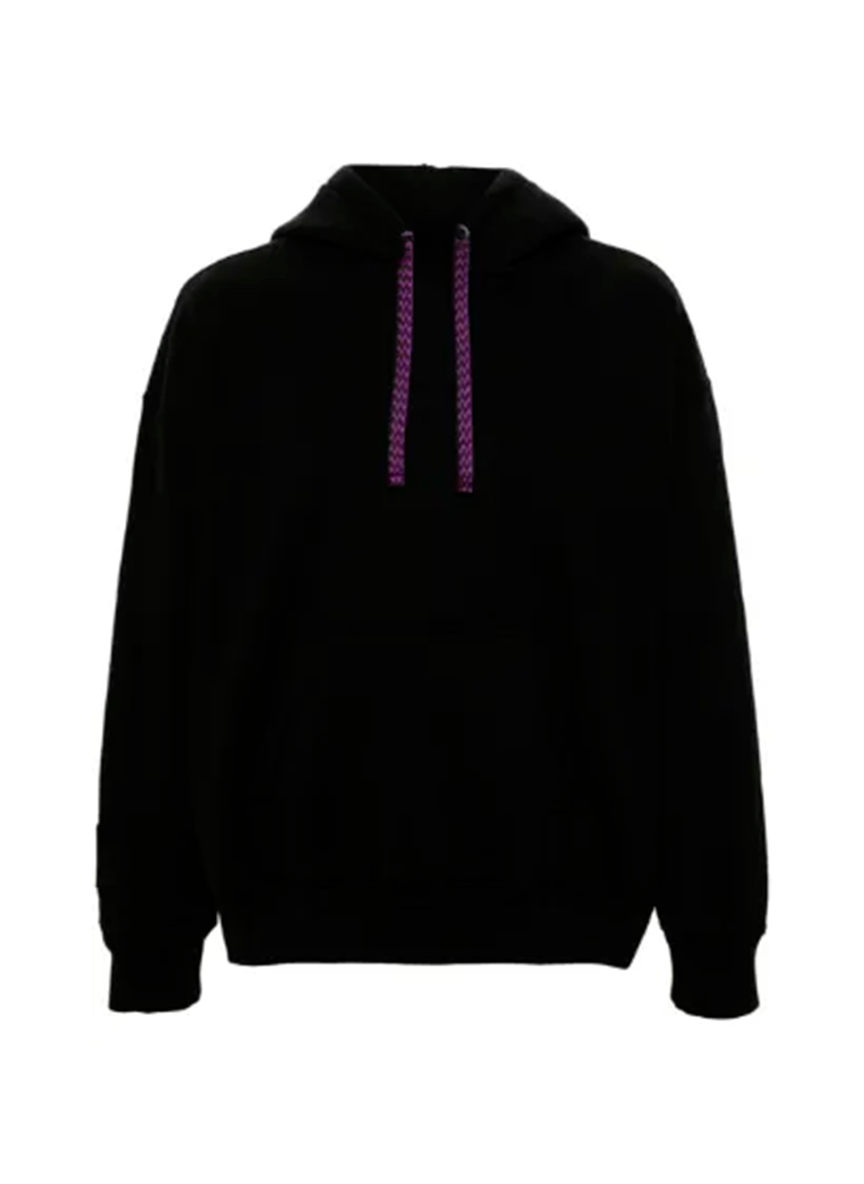 Lanvin LANVIN OBERSIZED CURB HOODIE IN BLACK FOR MEN