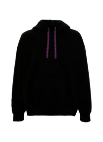 Lanvin LANVIN OBERSIZED CURB HOODIE IN BLACK FOR MEN