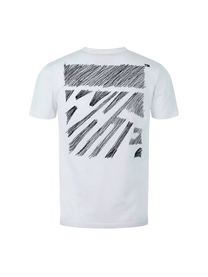 Off-White SCRIBBLE DIAG SLIM TEE WHITE BLACK