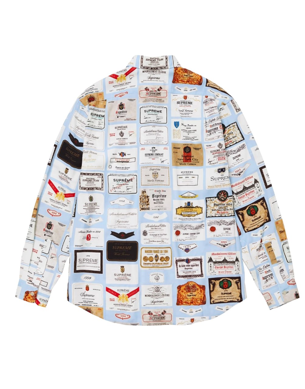 SUPREME LABELS SHIRT BLUE