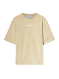 Off-White OFF-WHITE SCRIPT LOGO OPP OVER SKATE S/S TEE BEIGE HOMBRE