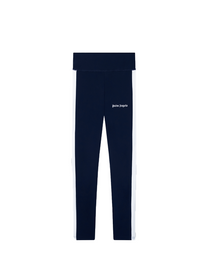Palm Angels TRAINING TRACK LEGGINS DARK GRAY WHITE PALM ANGELS