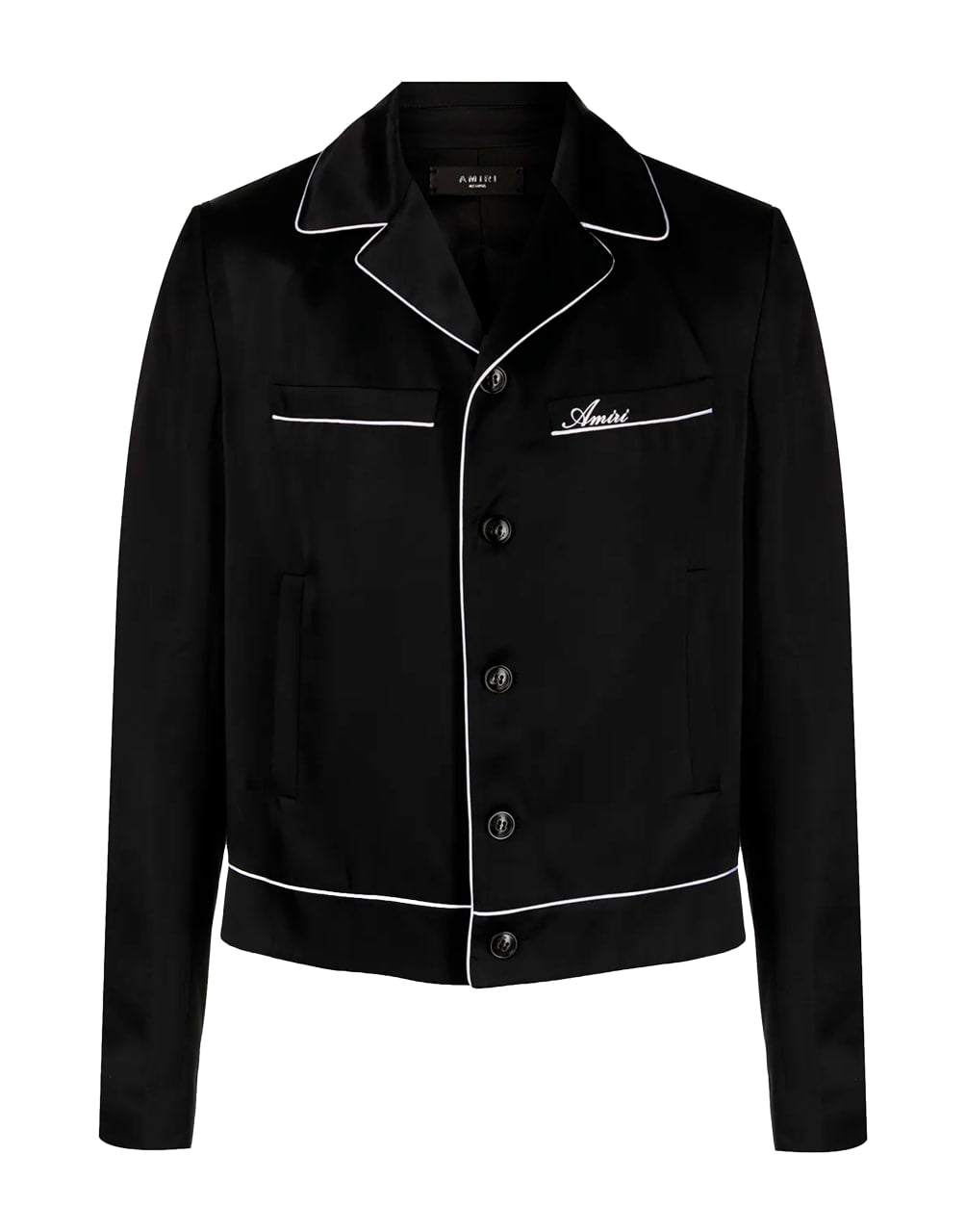 AMIRI LONG-SLEEVE PAJAMA JACKET 'BLACK'