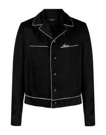 AMIRI LONG-SLEEVE PAJAMA JACKET 'BLACK'