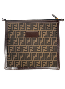 Fendi FENDI BROWN ZUCCA CANVAS LARGE