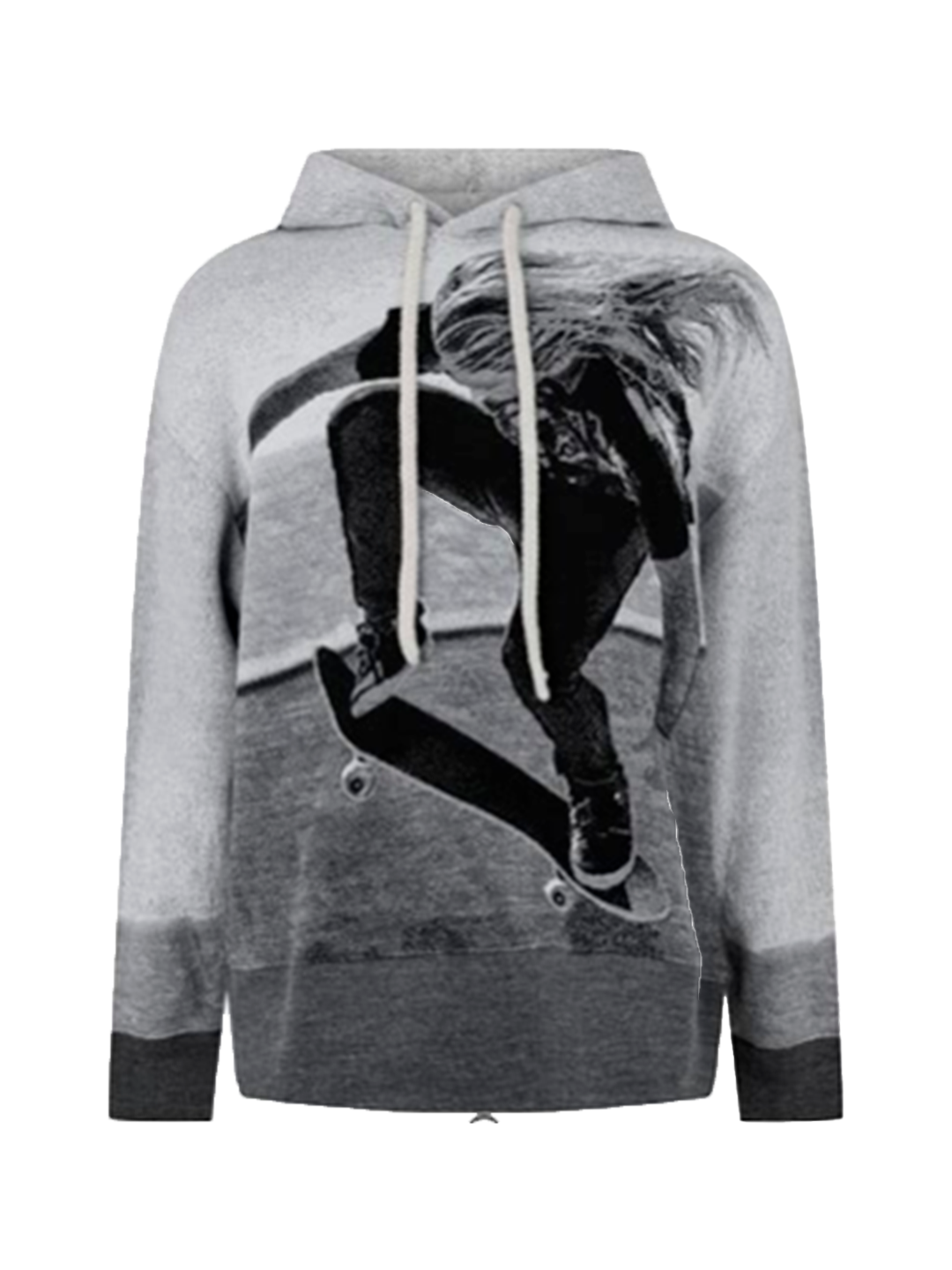 Palm Angels JQRD SKATER HOODIE SWEATER MELANGE GREY BL PALM ANGELS