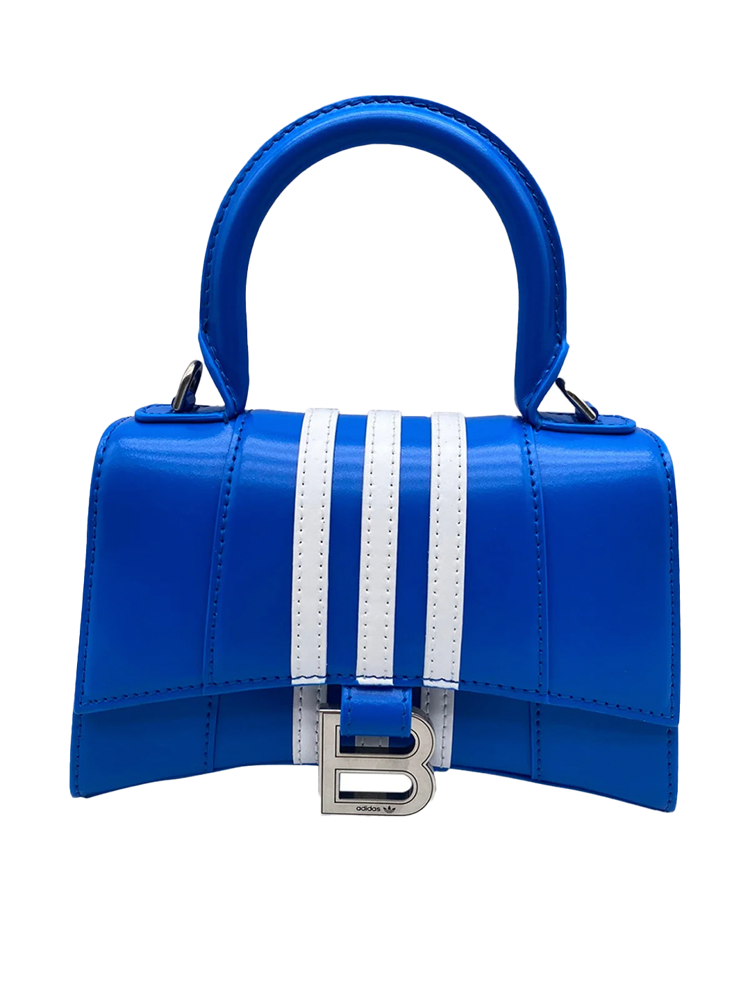 Balenciaga BALENCIAGA X ADIDAS HOURGLASS TOP HANDLE BAG BLUE / WHITE