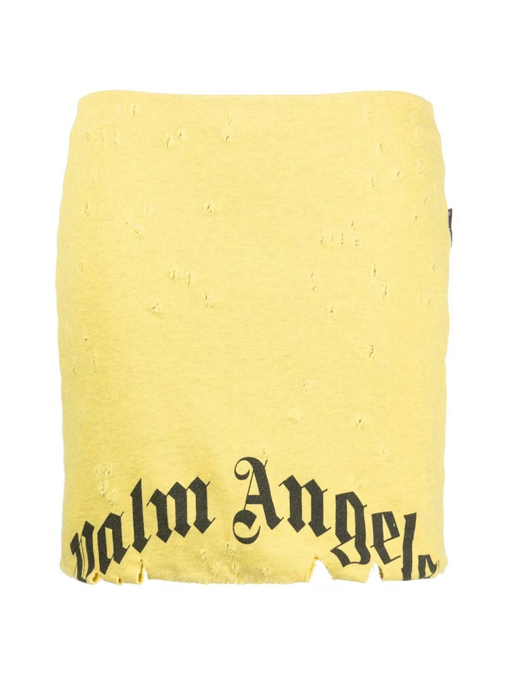 Palm Angels GD DESTROYED WIDI SKIRT YELLOW BLACK PALM ANGELS