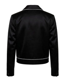 AMIRI LONG-SLEEVE PAJAMA JACKET 'BLACK'