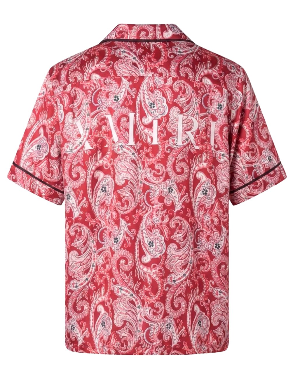 AMIRI RED PAISLEY PJ SHIRT IN VISCOSE SATIN FOR MEN
