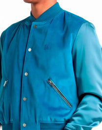 AMIRI BOMBER JACKET BLUE AMIRI COATS JACKETS BLUE MEN'S BOMBE