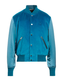 AMIRI BOMBER JACKET BLUE AMIRI COATS JACKETS BLUE MEN'S BOMBE