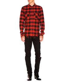 AMIRI APPLIQUE FLANNEL