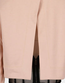 TOP ALEXANDER MCQUEEN HYBRID BUSTIER EN COLOR TEA ROSE CON FORRO DE MALLA ADJUNTO