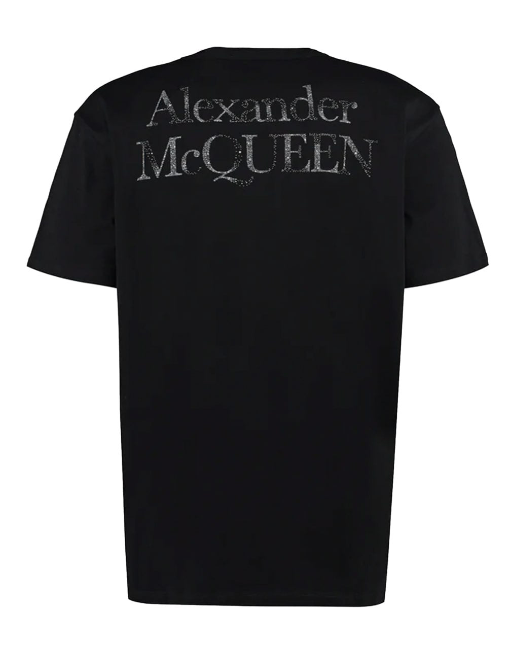 ALEXANDER MCQUEEN BLACK SKULL PRINT JERSEY T-SHIRT
