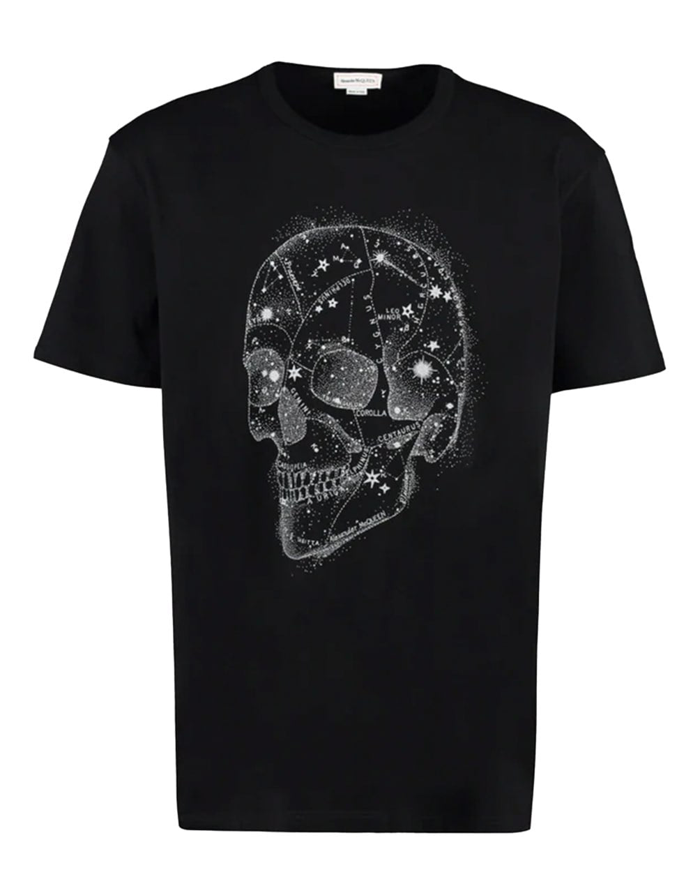 ALEXANDER MCQUEEN BLACK SKULL PRINT JERSEY T-SHIRT