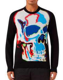 ALEXANDER MCQUEEN SWEATER CON MOTIVO SKULL GRAFFITI