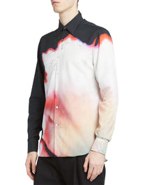 CAMISA MANGA LARGA HAWAIANA CON ESTAMPADO SOLARISED FLOWER DE ALEXANDER MCQUEEN